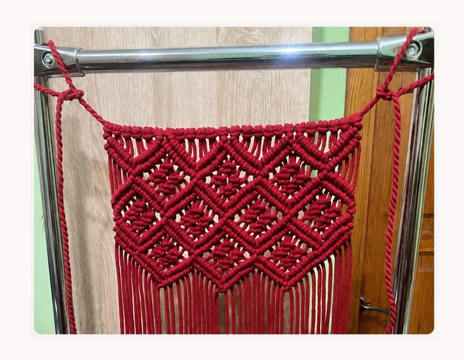 Macramé project by Emily Johnson